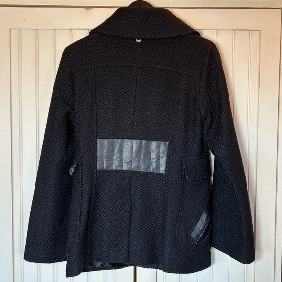 Mackage Black Wool Button Up Jacket Sz M EUC - Picture 2 of 13